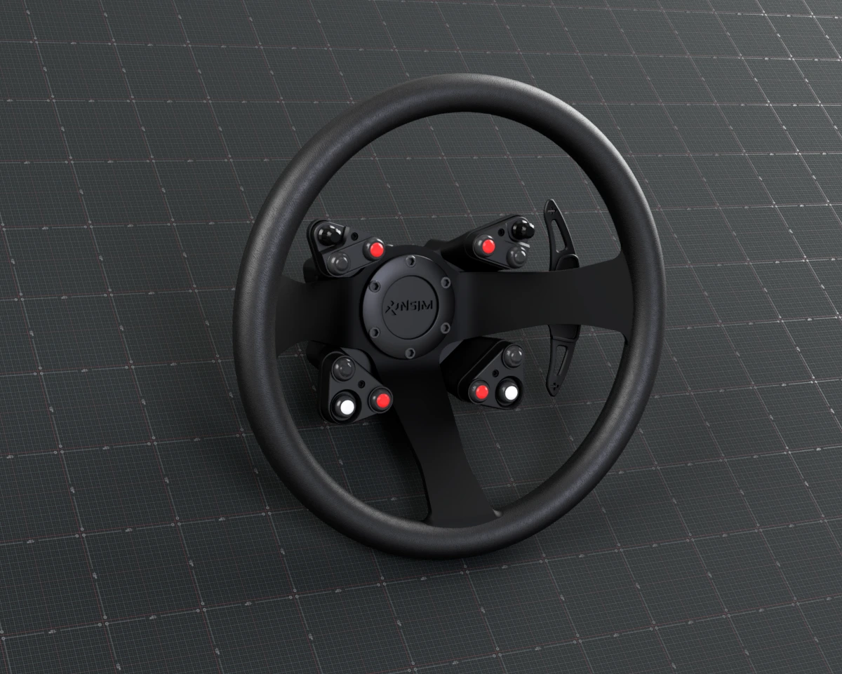 Bezprzewodowy buttonbox do kierownicy Slide (z offsetem) z łopatkami - obrazek 2