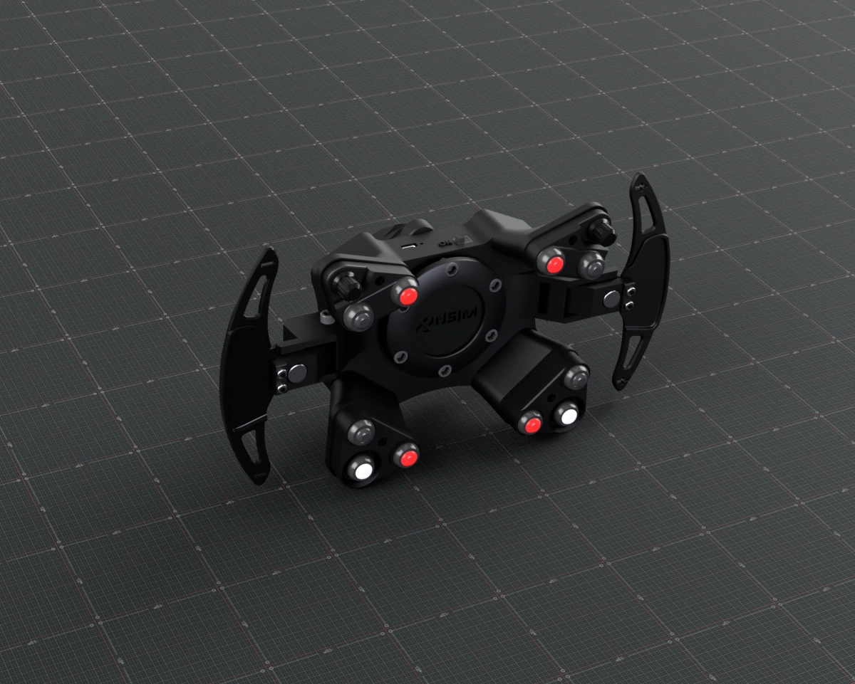 Bezprzewodowy buttonbox do kierownicy Slide (z offsetem) z łopatkami - obrazek 4