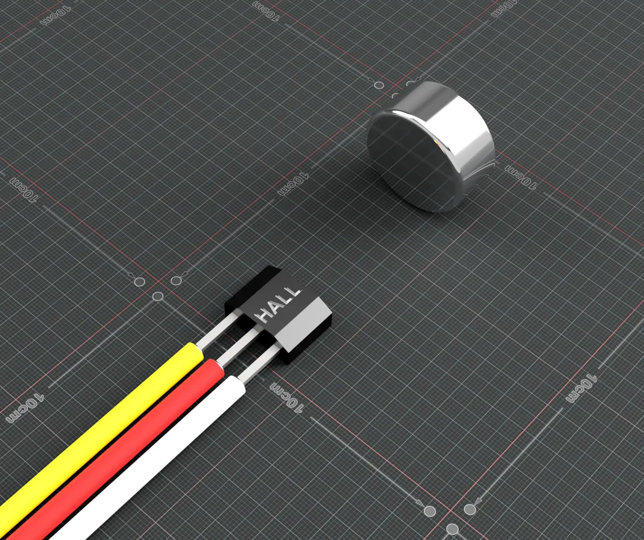 Hamulec ręczny Hydrołapa na czujniku Halla (mocowanie do riga) - obrazek 2